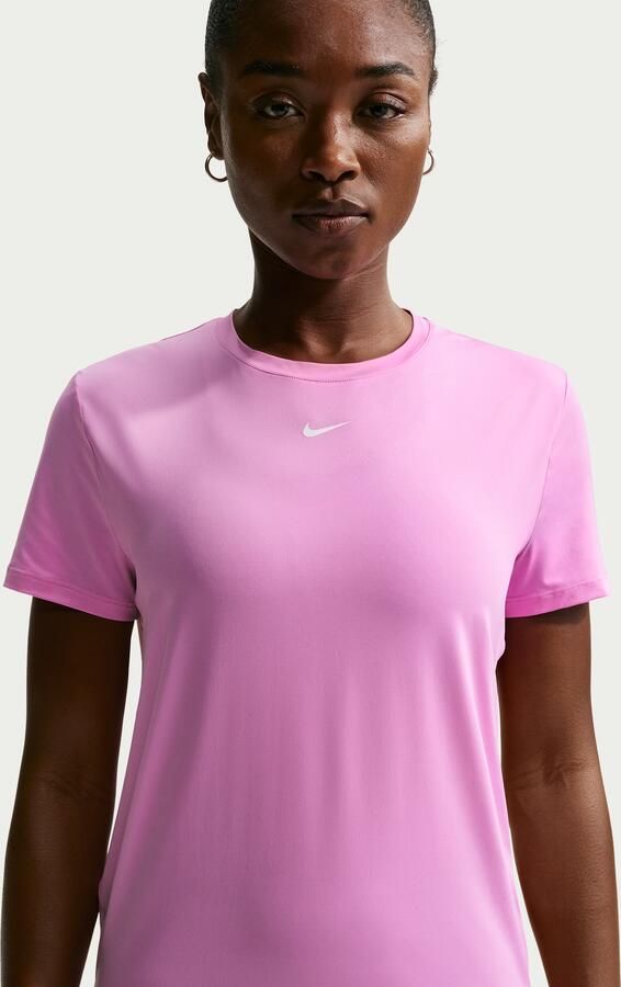 Nike One Classic Dri-FIT damestop met korte mouwen Paars