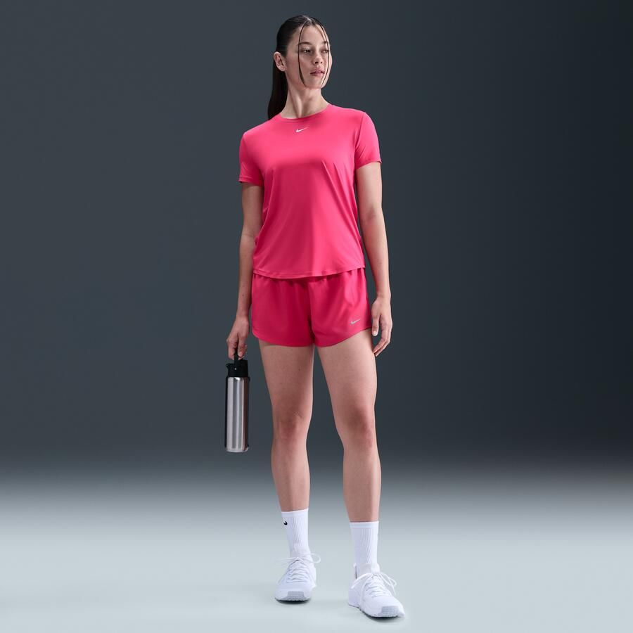 Nike One Classic Dri-FIT damestop met korte mouwen Roze - Foto 3