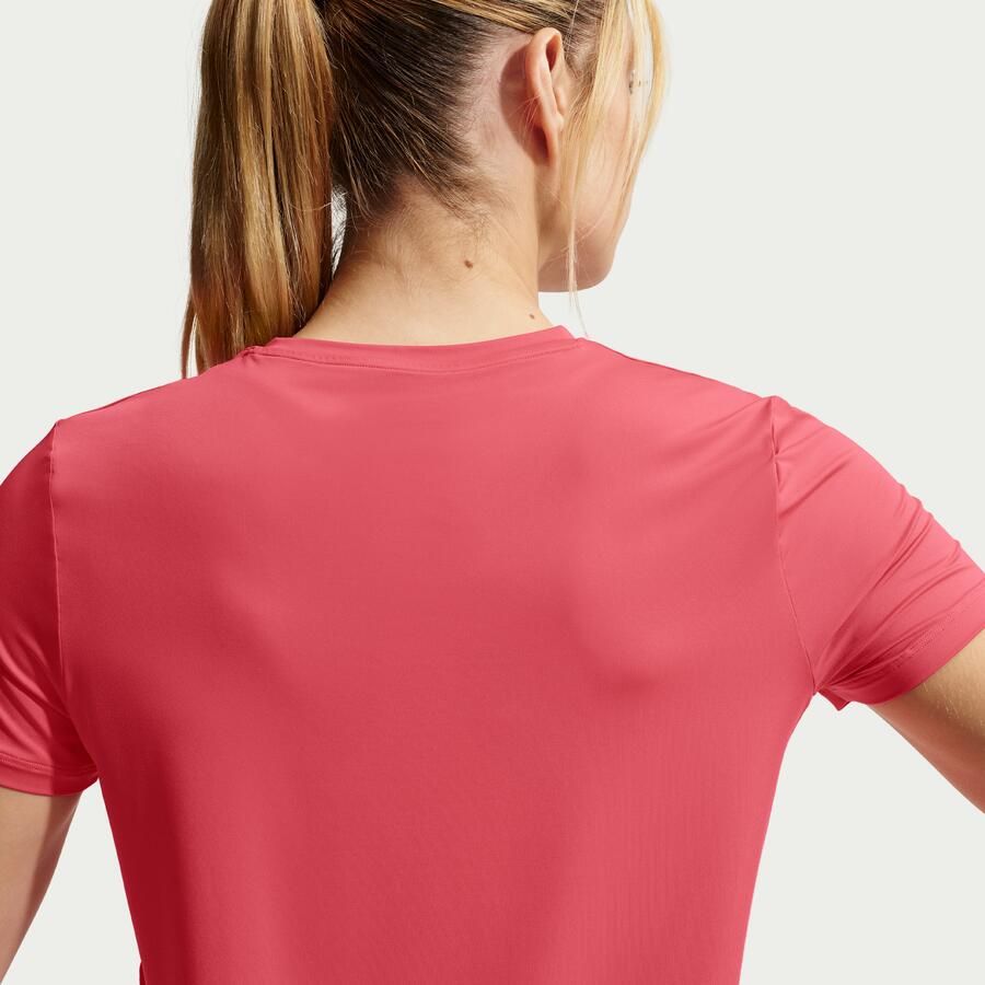 Nike One Classic Dri-FIT damestop met korte mouwen Roze