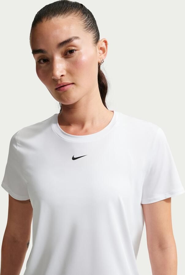 Nike One Classic Dri-FIT damestop met korte mouwen Wit - Foto 4