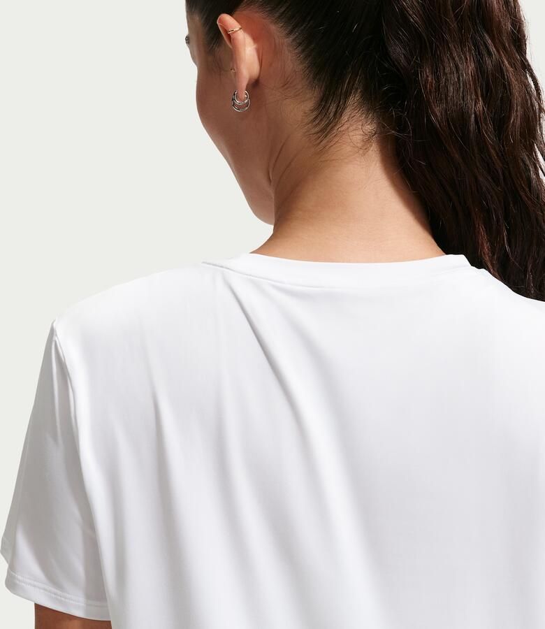 Nike One Classic Dri-FIT damestop met korte mouwen Wit - Foto 3