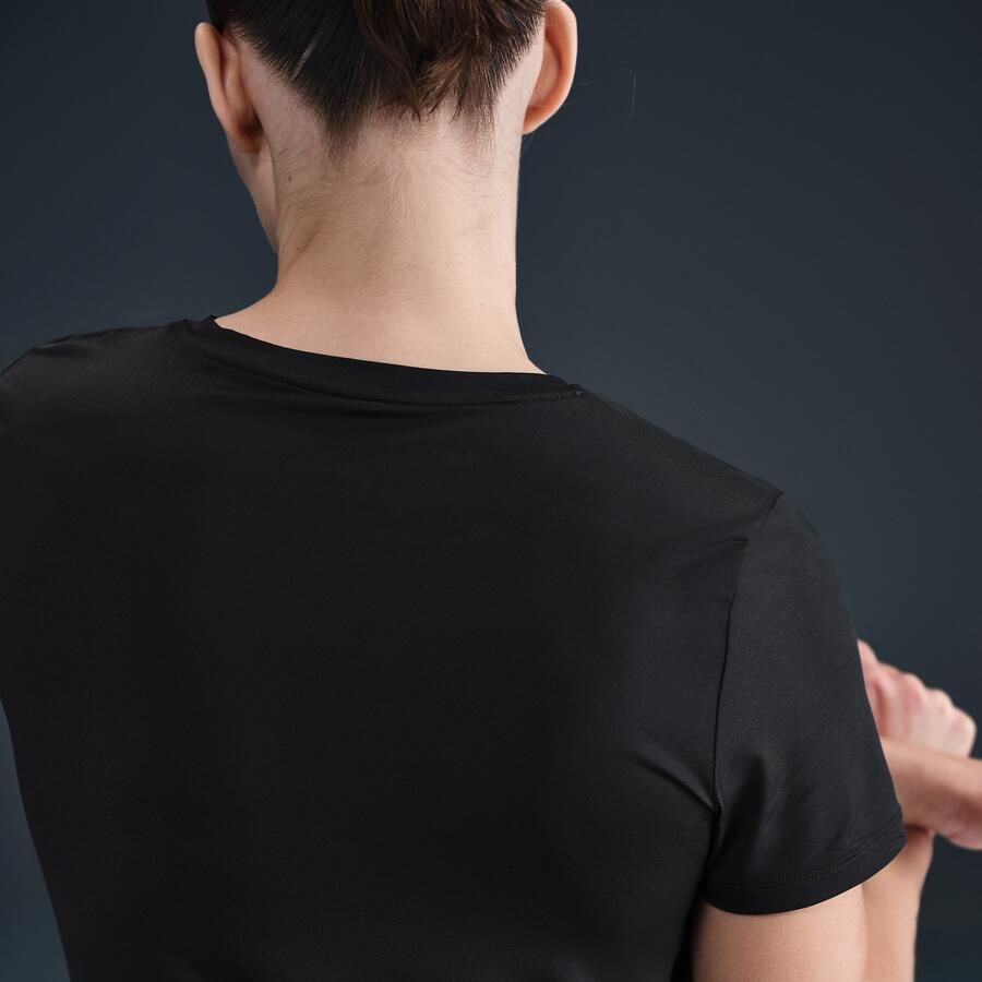 Nike One Classic Dri-FIT damestop met korte mouwen Zwart