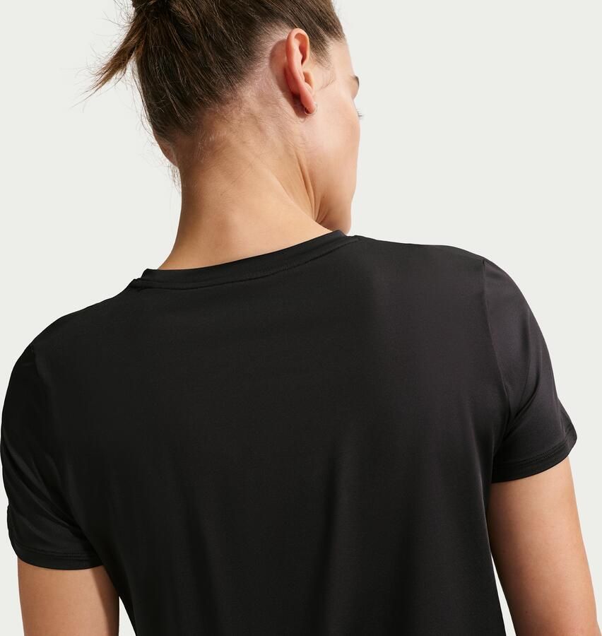 Nike One Classic Dri-FIT damestop met korte mouwen Zwart - Foto 4