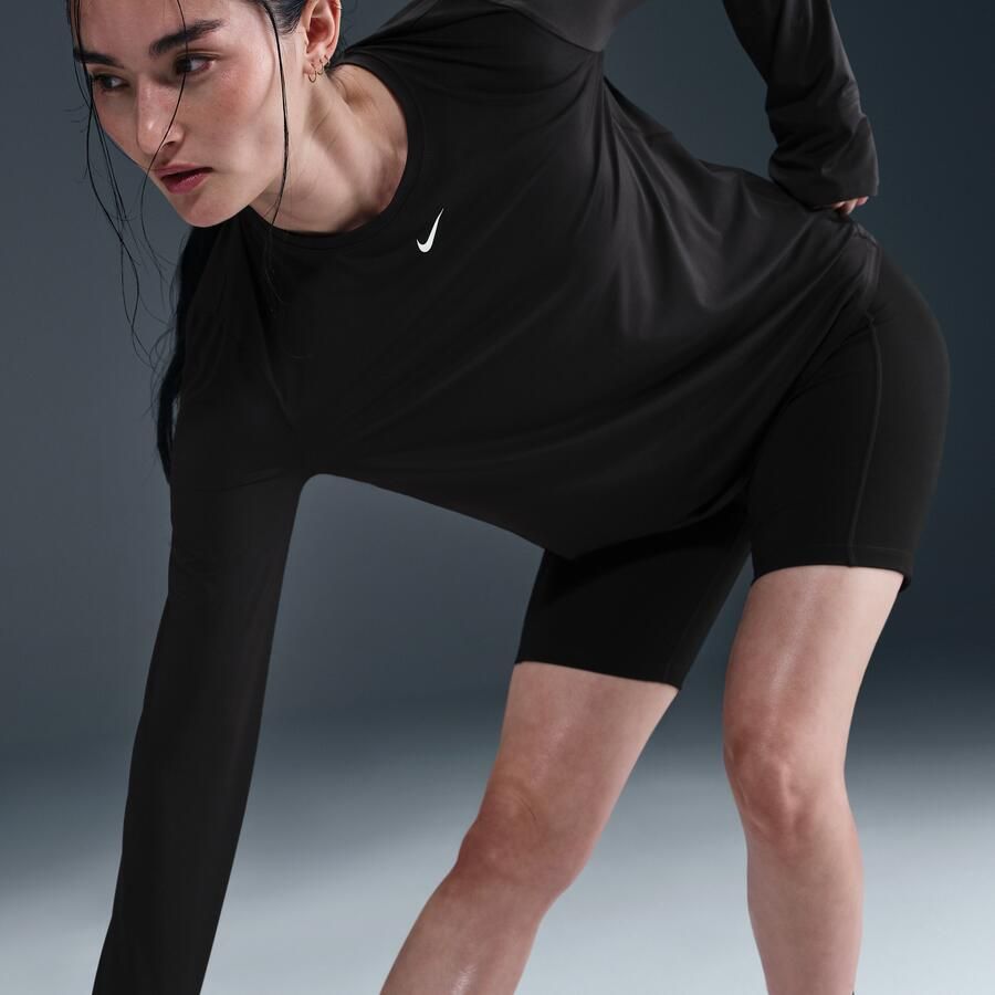 Nike One Classic Dri-FIT damestop met lange mouwen Zwart - Foto 2