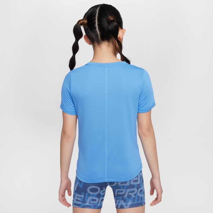 Nike One Classic Dri-FIT meisjestop Blauw - Foto 4