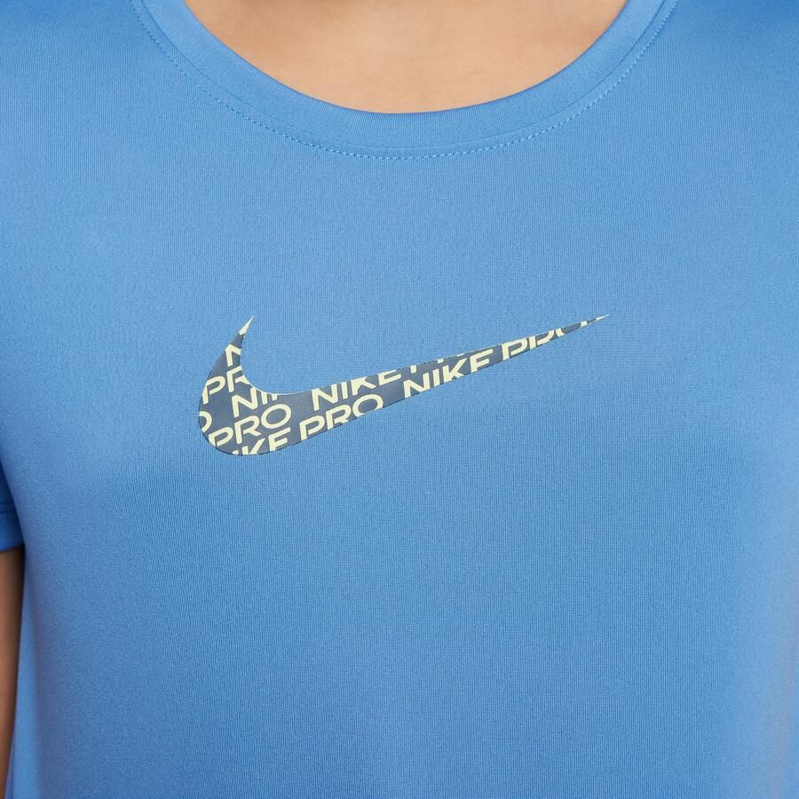 Nike One Classic Dri-FIT meisjestop Blauw - Foto 2