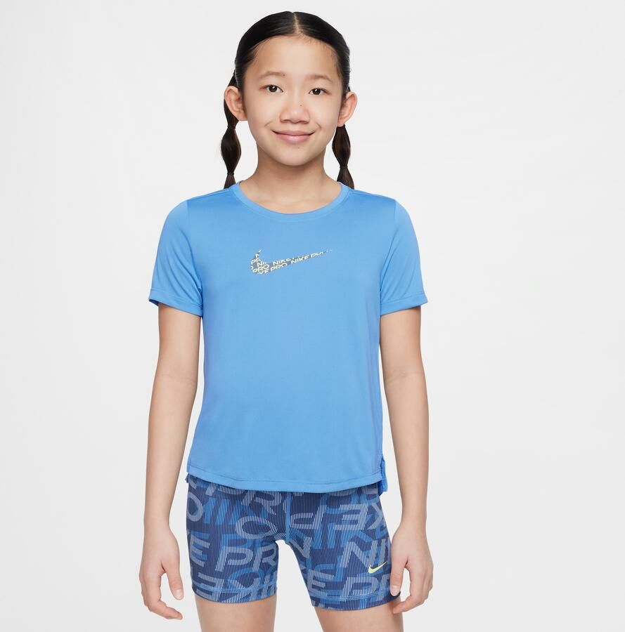 Nike One Classic Dri-FIT meisjestop Blauw - Foto 3