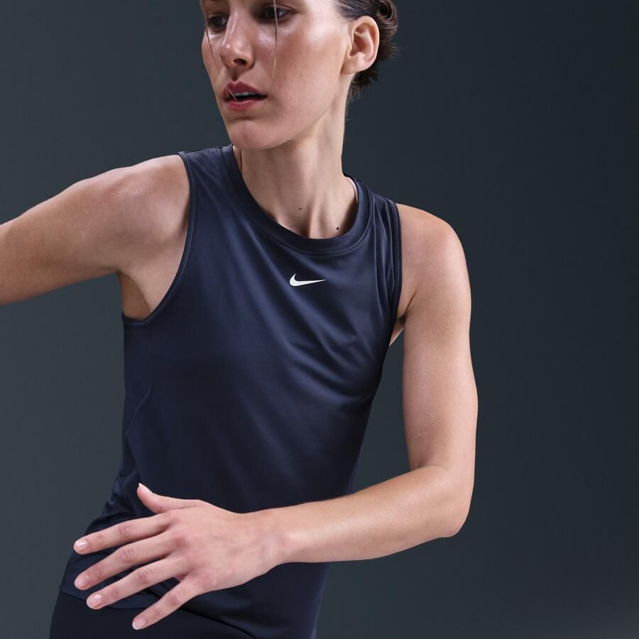 Nike One Classic Dri-FIT tanktop voor dames Blauw - Foto 2