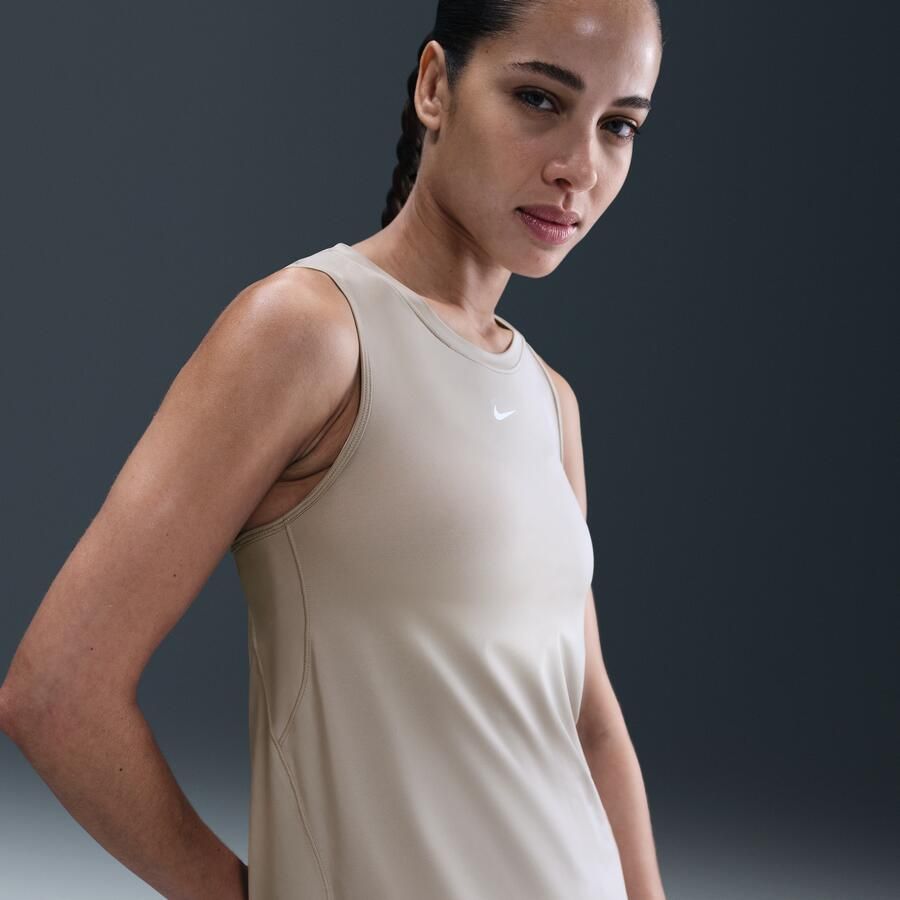 Nike One Classic Dri-FIT tanktop voor dames Grijs - Foto 4