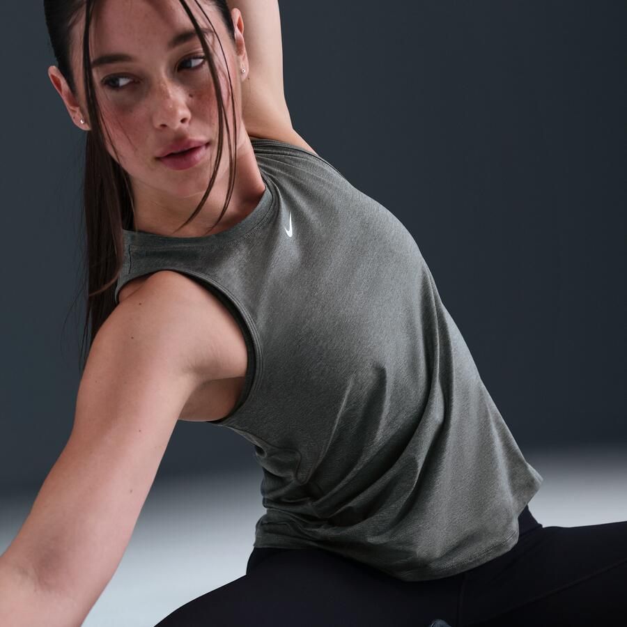 Nike One Classic Dri-FIT tanktop voor dames Grijs - Foto 2