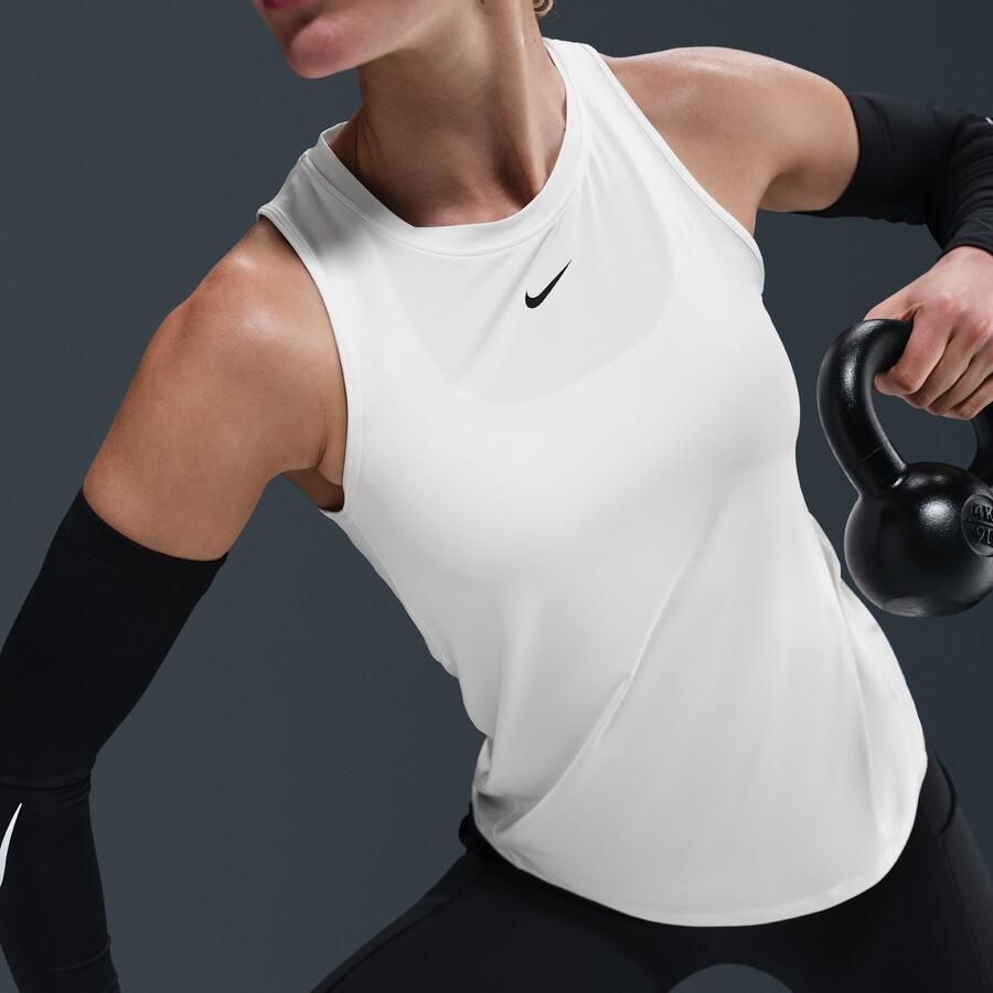 Nike One Classic Dri-FIT tanktop voor dames Wit - Foto 2