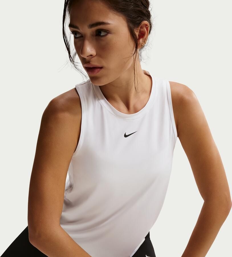 Nike One Classic Dri-FIT tanktop voor dames Wit - Foto 3