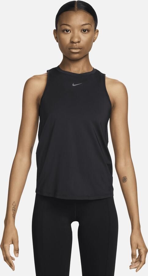 Nike One Classic Dri-FIT tanktop voor dames Zwart - Foto 4