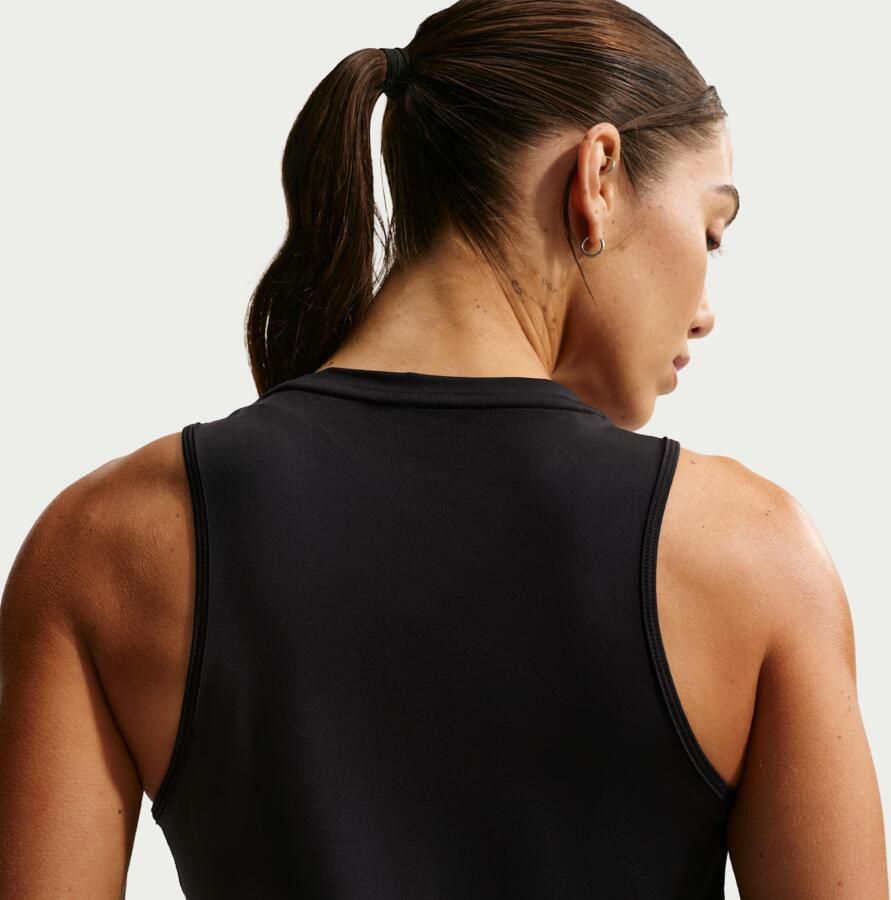 Nike One Classic Dri-FIT tanktop voor dames Zwart - Foto 3