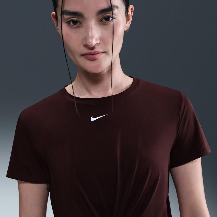 Nike One Classic Dri-FIT Twist damestop met korte mouwen Rood - Foto 4