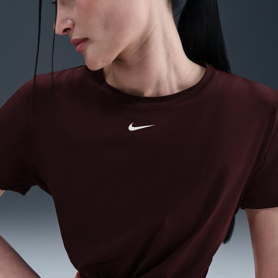Nike One Classic Dri-FIT Twist damestop met korte mouwen Rood - Foto 2