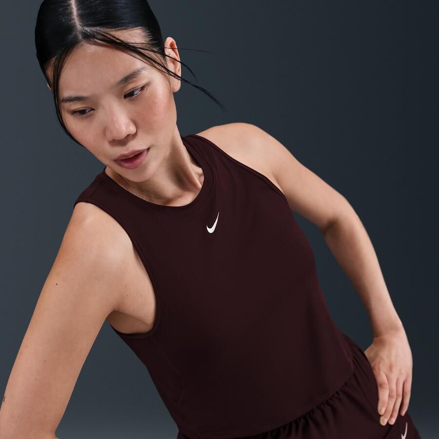 Nike One Classic korte tanktop met Dri-FIT voor dames Rood - Foto 2