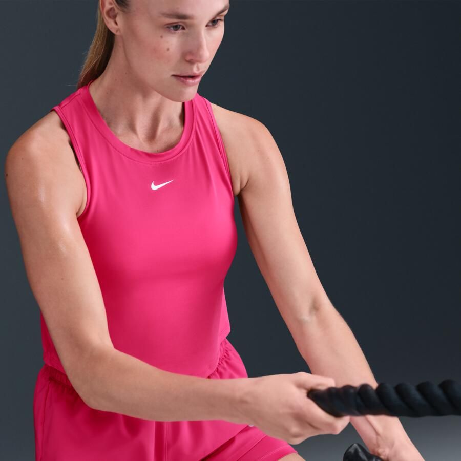 Nike One Classic korte tanktop met Dri-FIT voor dames Roze - Foto 2