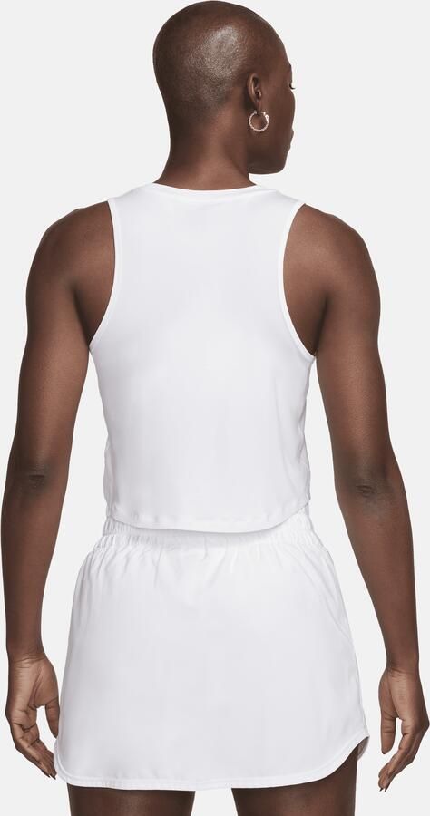 Nike One Classic korte tanktop met Dri-FIT voor dames Wit - Foto 4