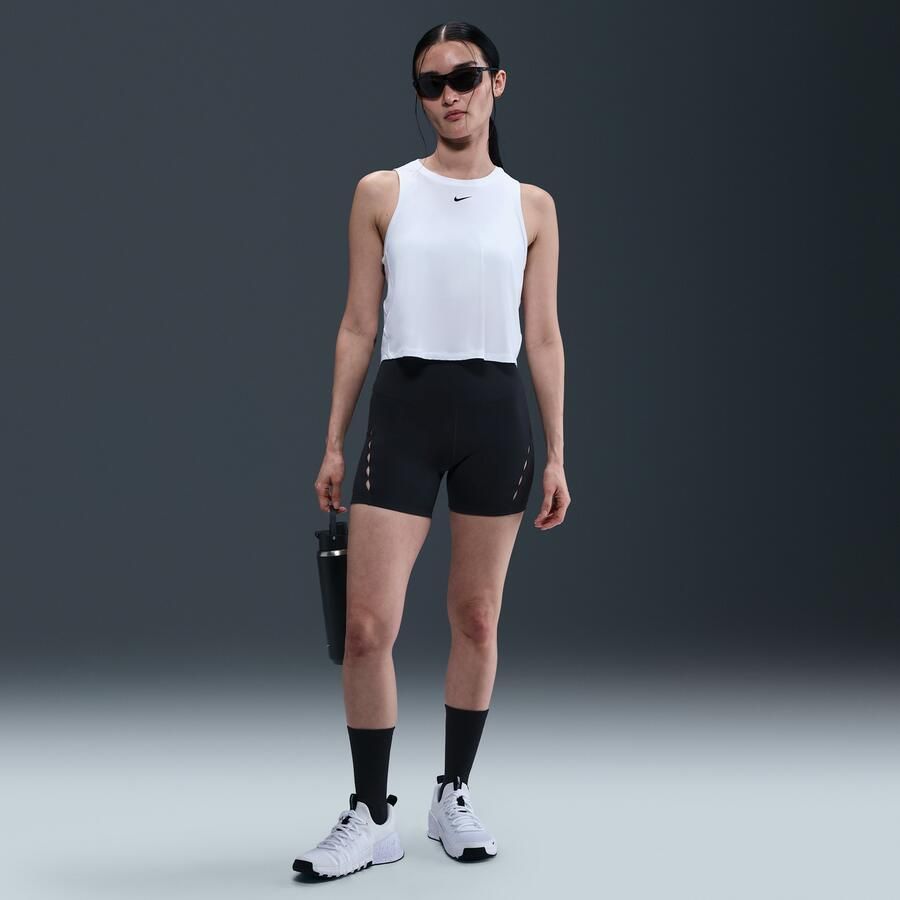 Nike One Classic korte tanktop met Dri-FIT voor dames Wit - Foto 3