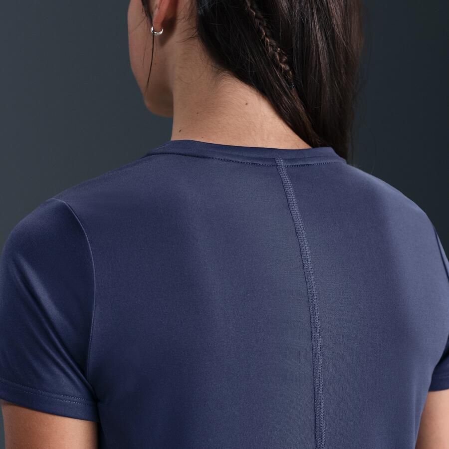 Nike One Classic meisjestop met korte mouwen Blauw