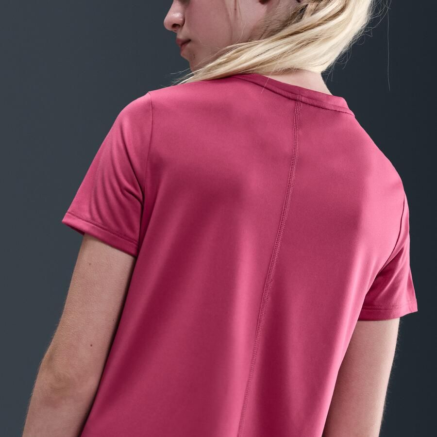 Nike One Classic meisjestop met korte mouwen Paars