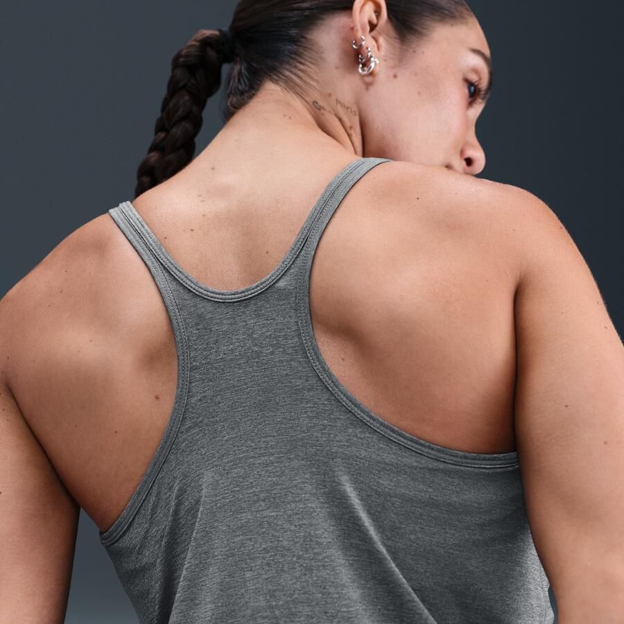 Nike One Classic tanktop met bandjes en Dri-FIT voor dames Grijs