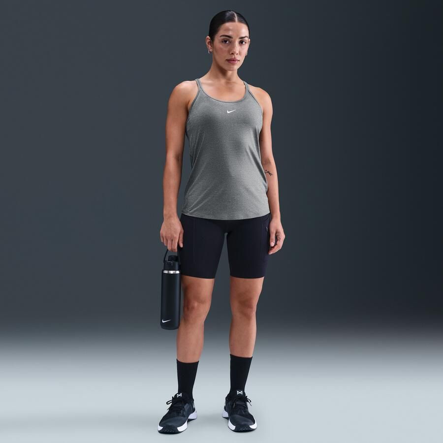 Nike One Classic tanktop met bandjes en Dri-FIT voor dames Grijs - Foto 3