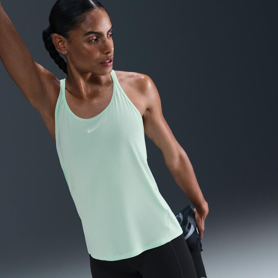 Nike One Classic tanktop met bandjes en Dri-FIT voor dames Groen - Foto 4