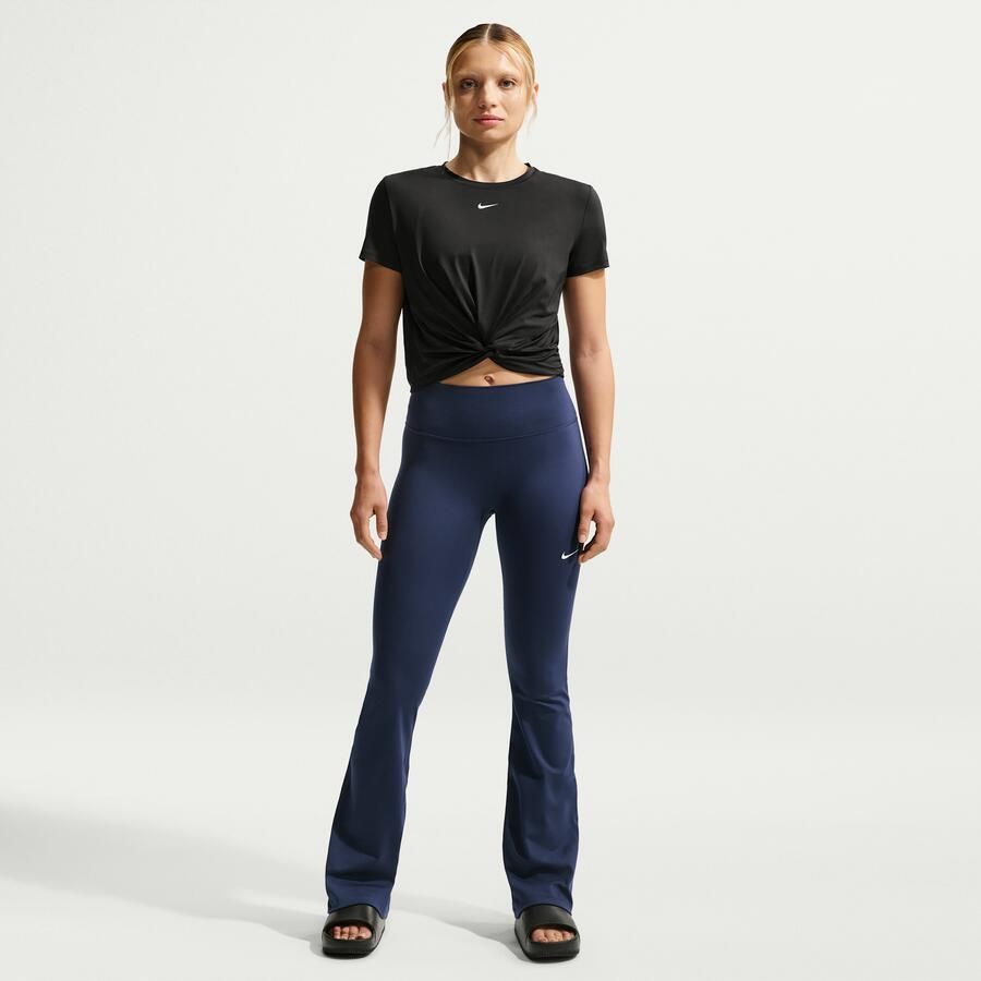 Nike One Classic Twist Dri-FIT damestop met korte mouwen Zwart - Foto 2