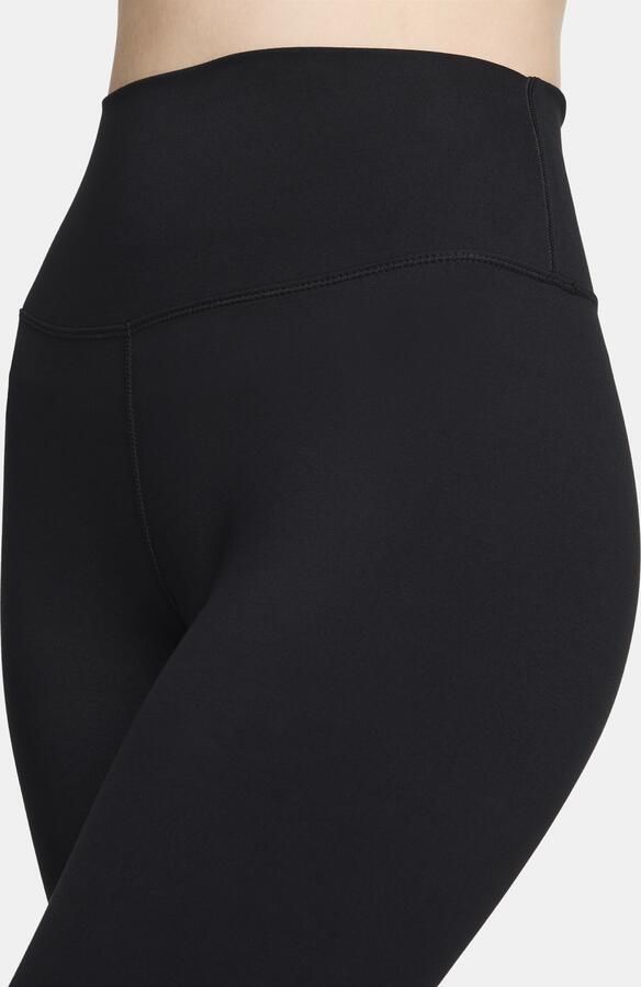 Nike One crop-legging met hoge taille voor dames Zwart - Foto 4