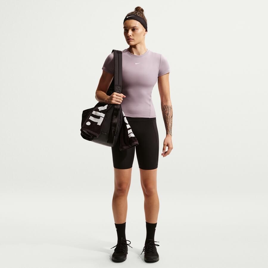 Nike One damestop met korte mouwen Grijs - Foto 2