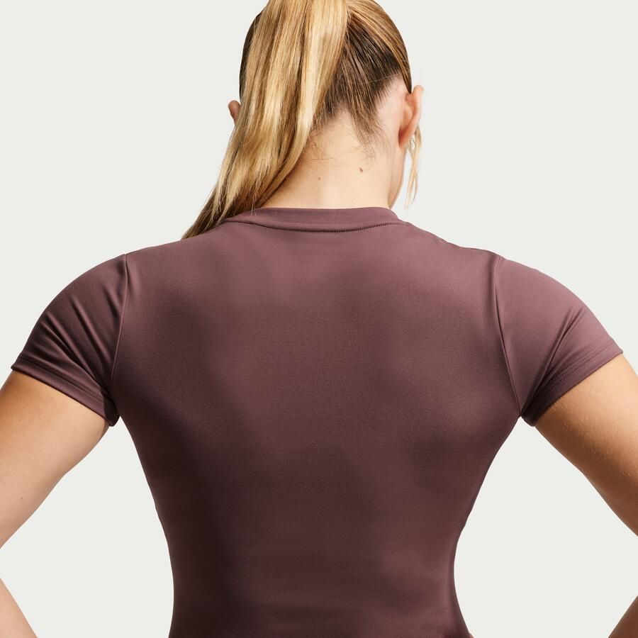 Nike One damestop met korte mouwen Paars