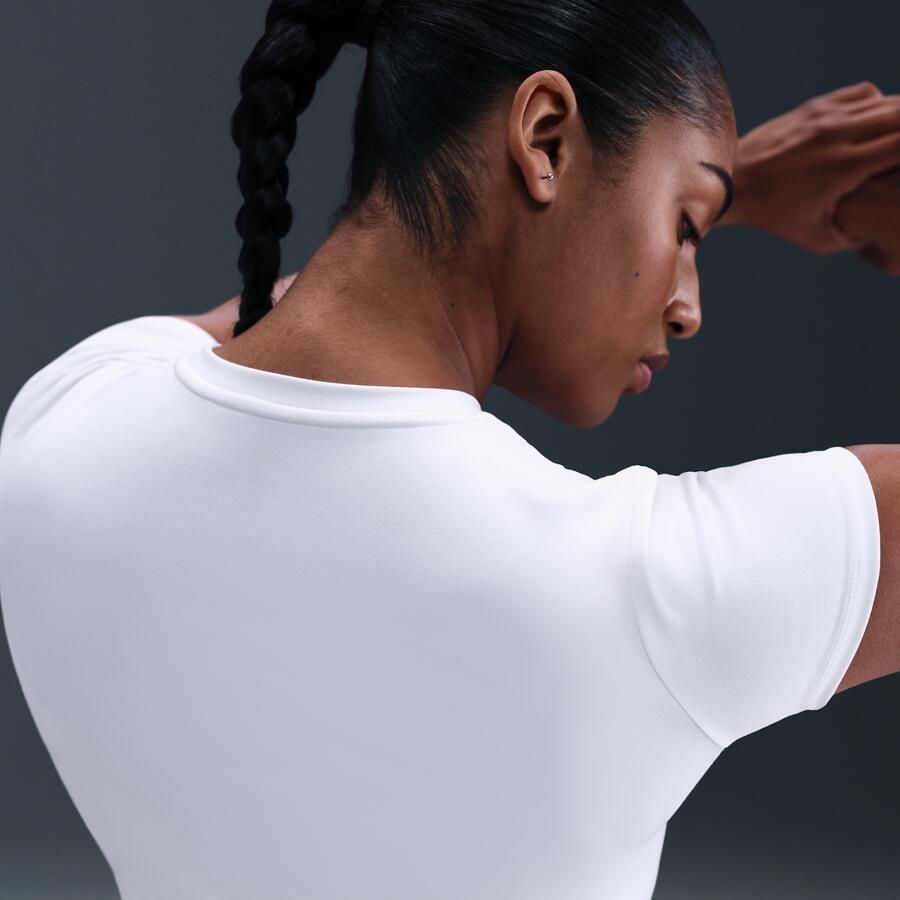 Nike One damestop met korte mouwen Wit