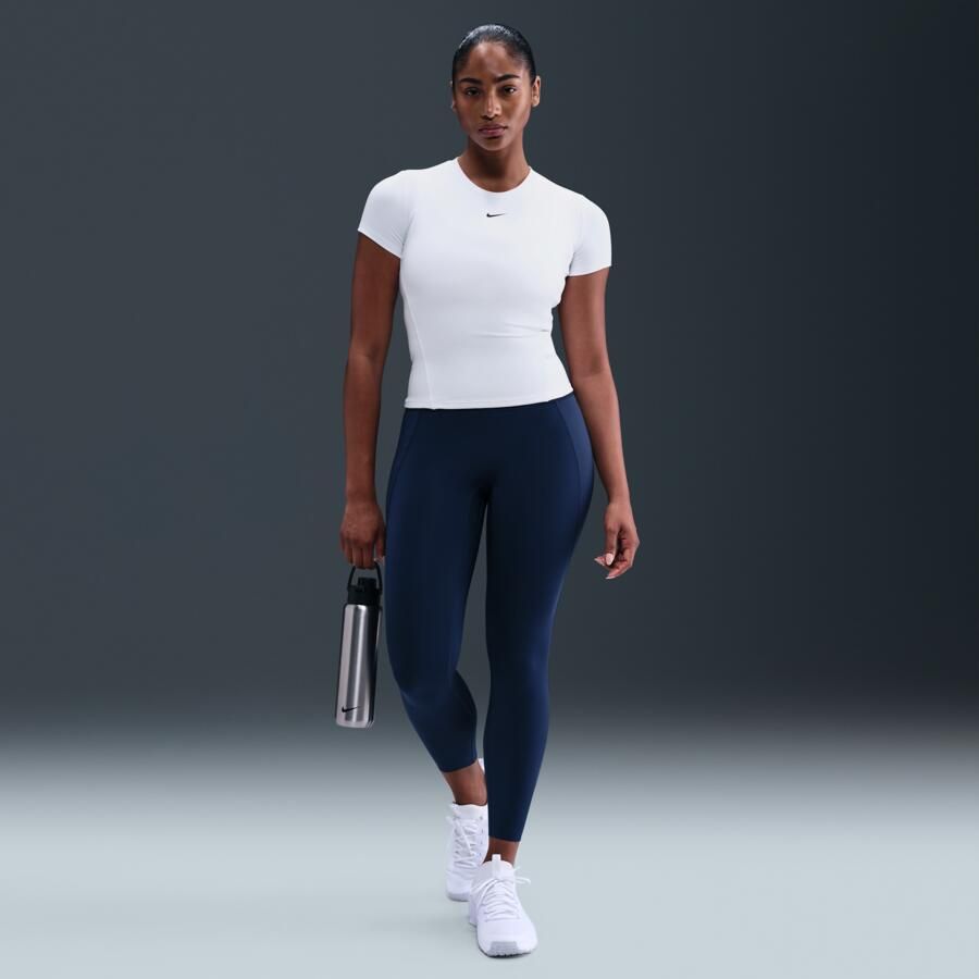 Nike One damestop met korte mouwen Wit - Foto 3