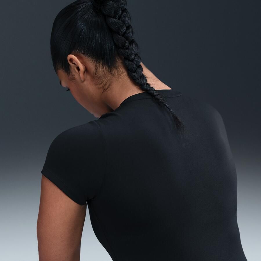 Nike One damestop met korte mouwen Zwart