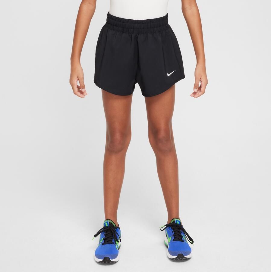 Nike One Dri-FIT 2-in-1 shorts voor meisjes (8 cm) Zwart - Foto 4