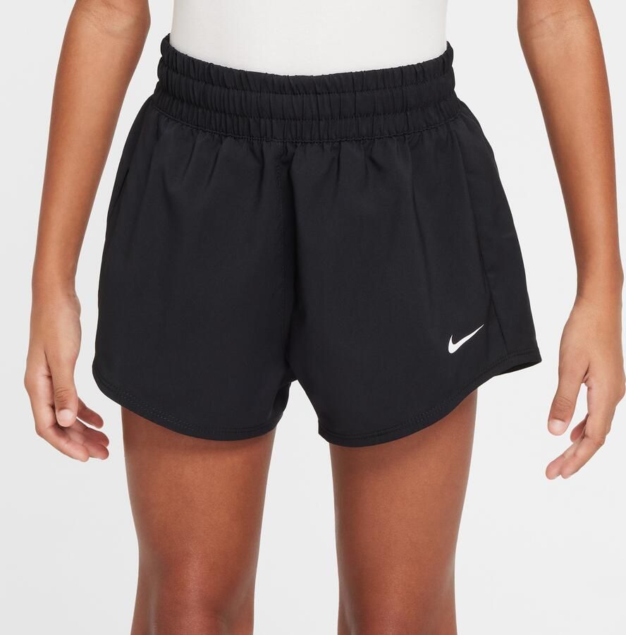 Nike One Dri-FIT 2-in-1 shorts voor meisjes (8 cm) Zwart - Foto 3