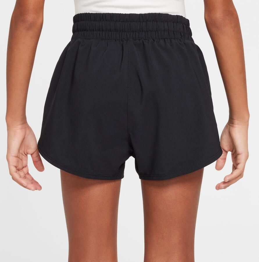 Nike One Dri-FIT 2-in-1 shorts voor meisjes (8 cm) Zwart - Foto 2