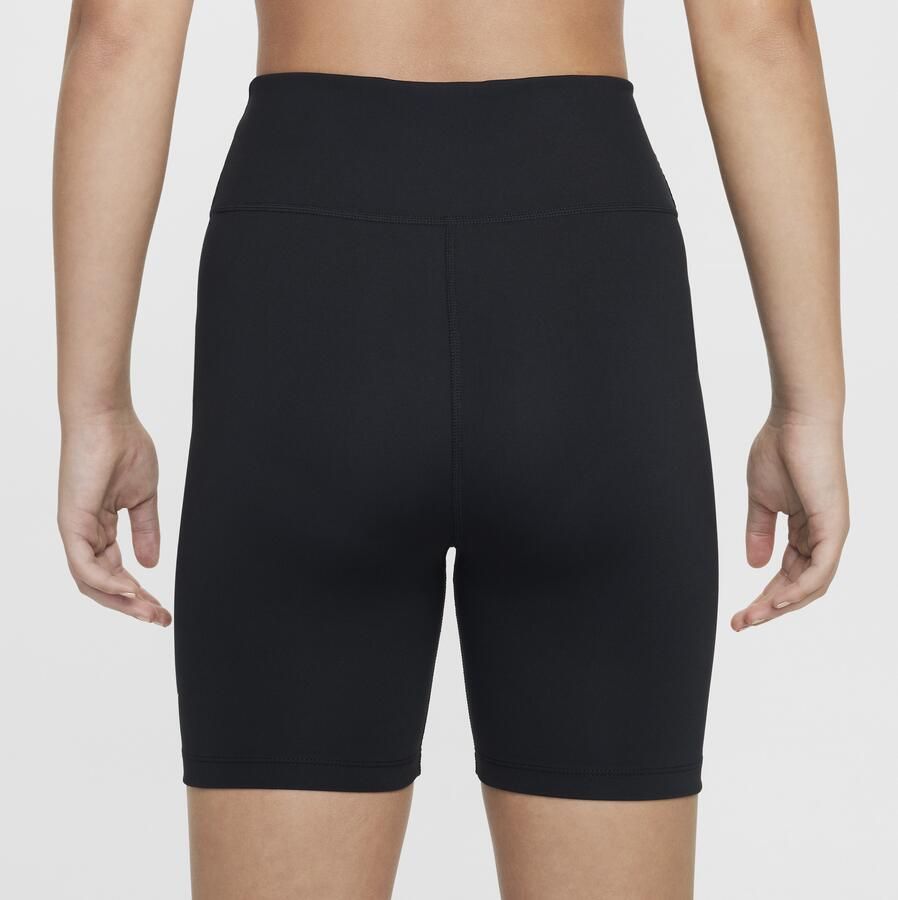 Nike One Dri-FIT bikershorts voor (13 cm) Zwart - Foto 3