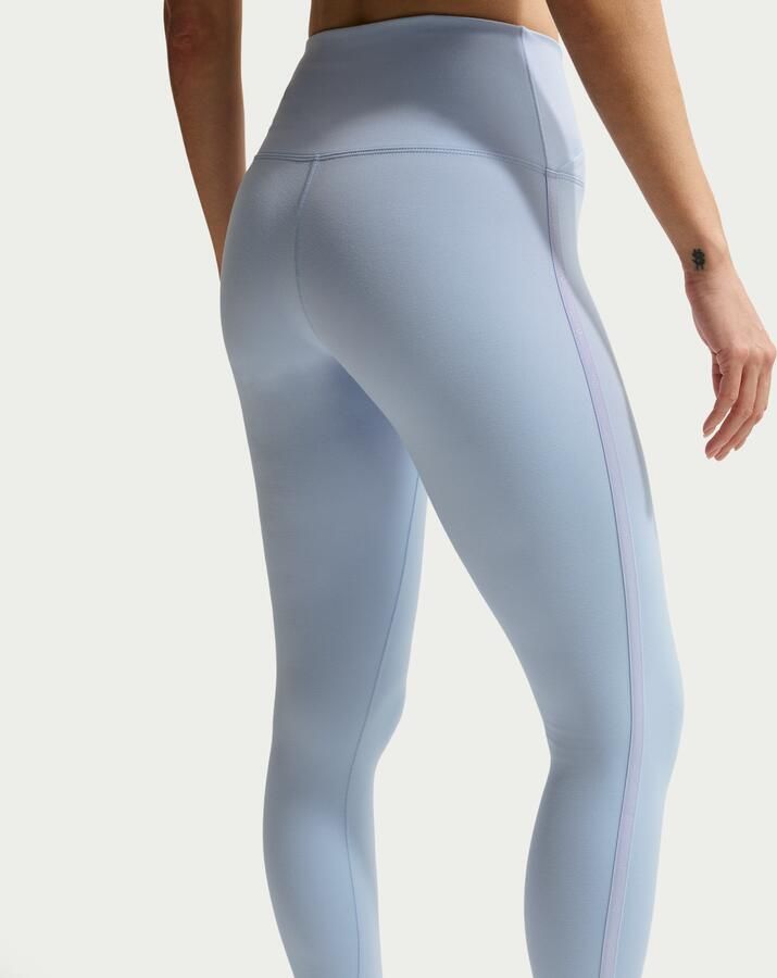 Nike One Dri-FIT dameslegging met hoge taille Blauw - Foto 3