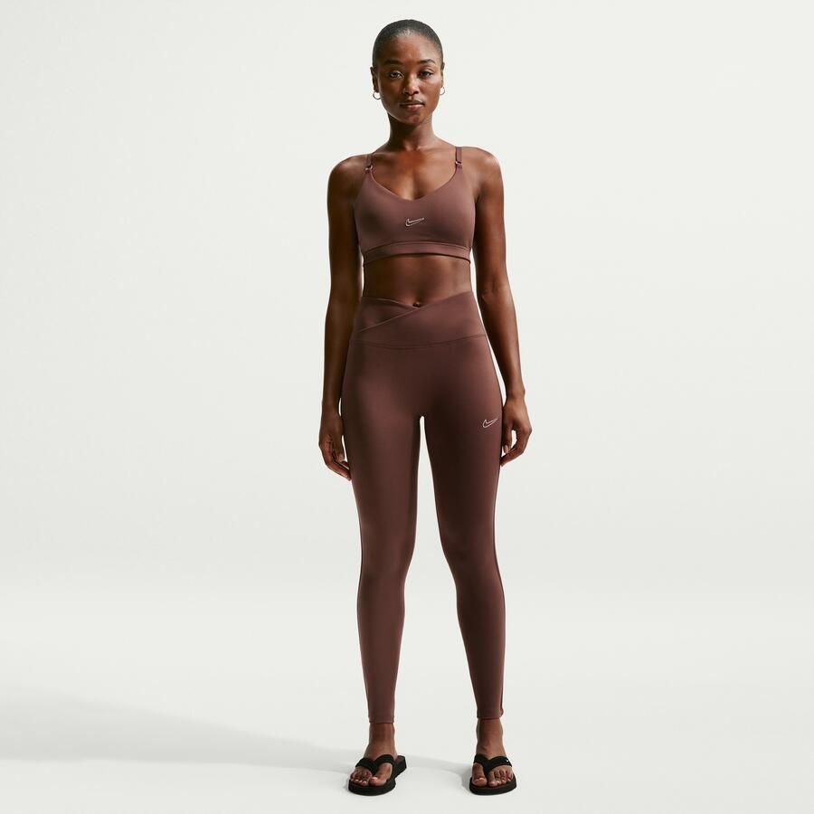 Nike One Dri-FIT dameslegging met hoge taille Bruin - Foto 4