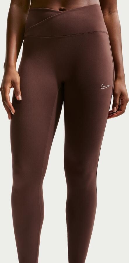 Nike One Dri-FIT dameslegging met hoge taille Bruin - Foto 3