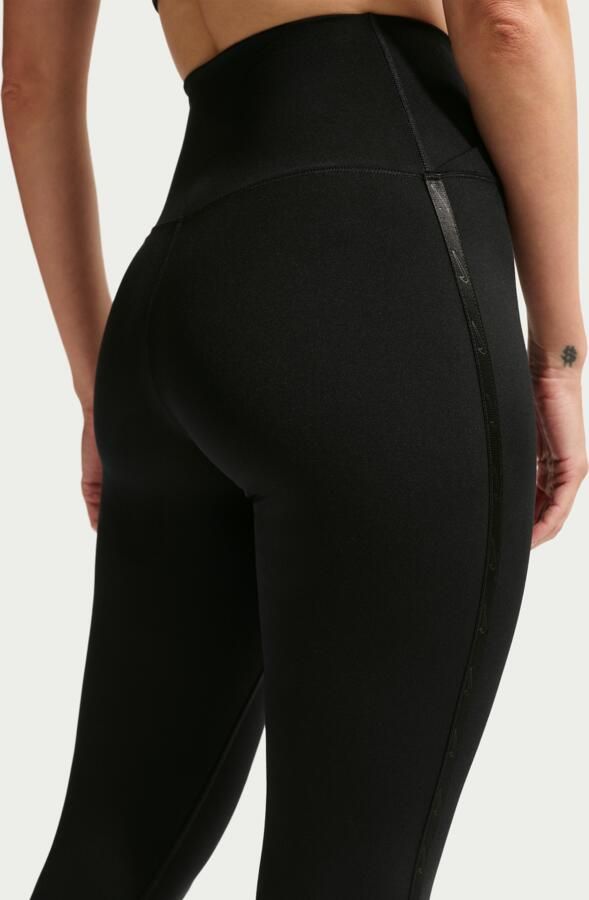Nike One Dri-FIT dameslegging met hoge taille Zwart - Foto 2