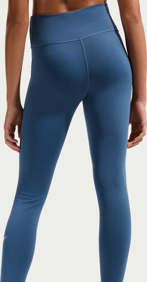 Nike One Dri-FIT legging met hoge taille voor meisjes Blauw - Foto 3