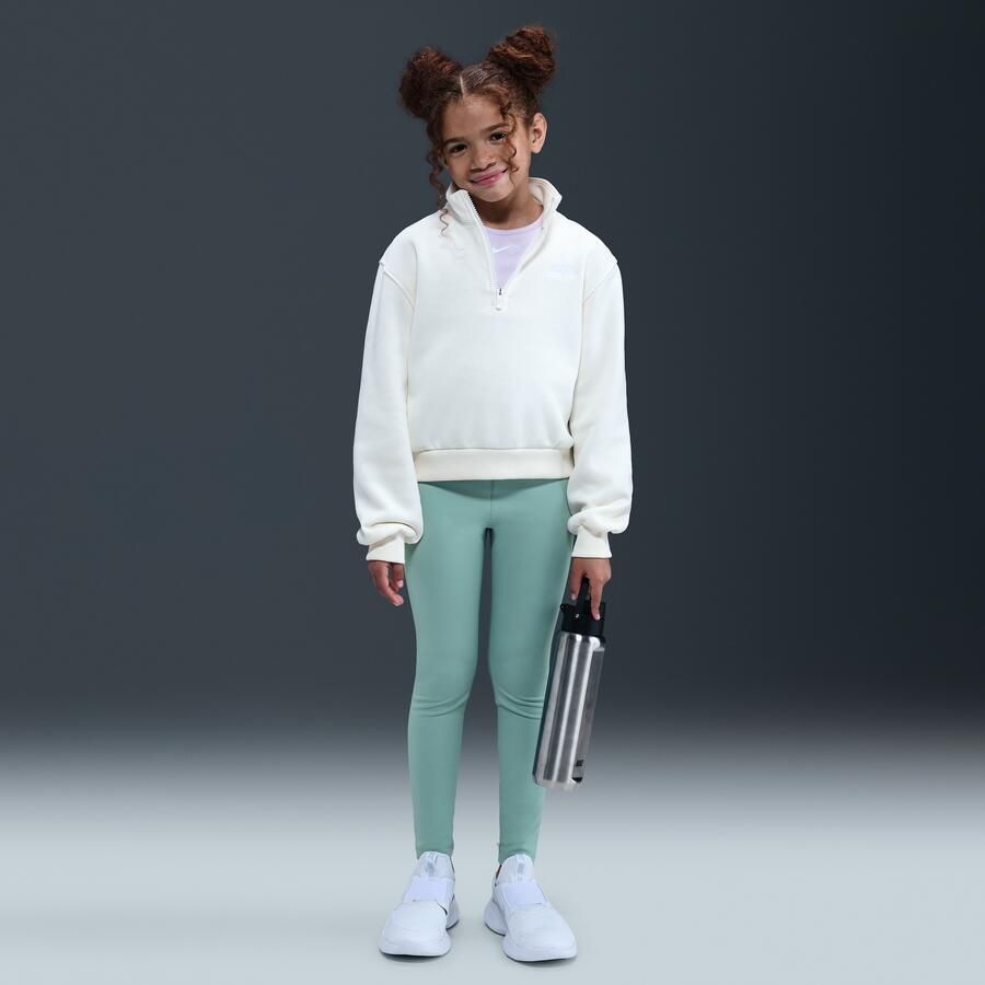 Nike One Dri-FIT legging met hoge taille voor meisjes Groen - Foto 4