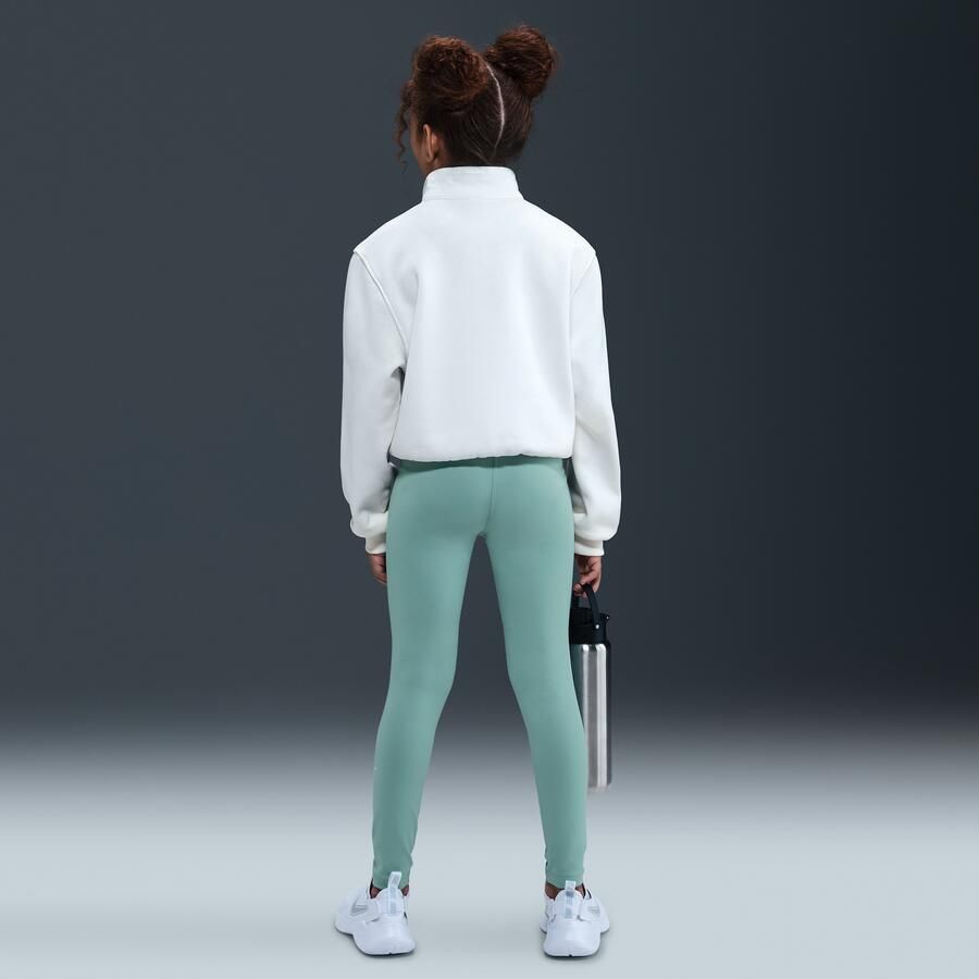 Nike One Dri-FIT legging met hoge taille voor meisjes Groen - Foto 3