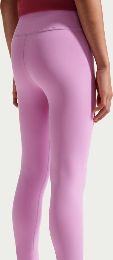 Nike One Dri-FIT legging met hoge taille voor meisjes Paars - Foto 3