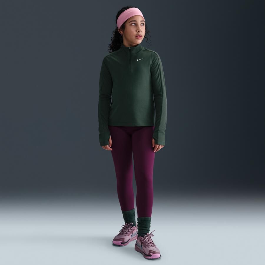 Nike One Dri-FIT legging met hoge taille voor meisjes Rood - Foto 4