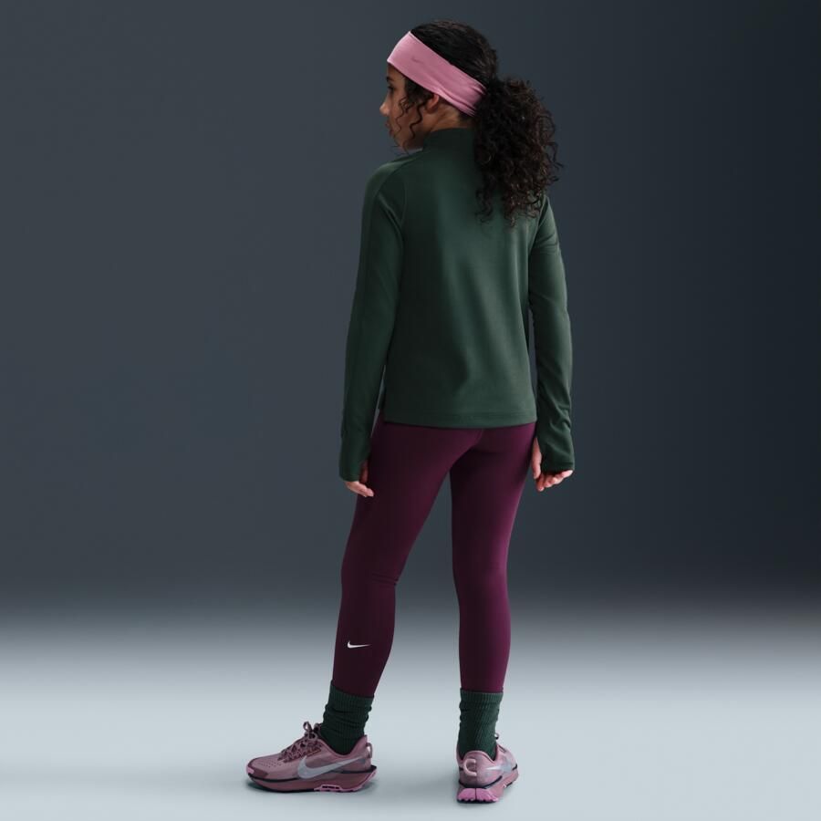 Nike One Dri-FIT legging met hoge taille voor meisjes Rood - Foto 3